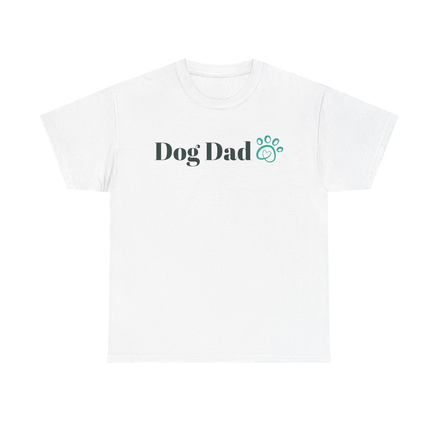 Dog Dad Unisex Heavy Cotton Tee, Gift for Dog Lovers, Pet Owner Apparel, Father's Day Gift, Casual Wear, Dog Enthusiast Shirt