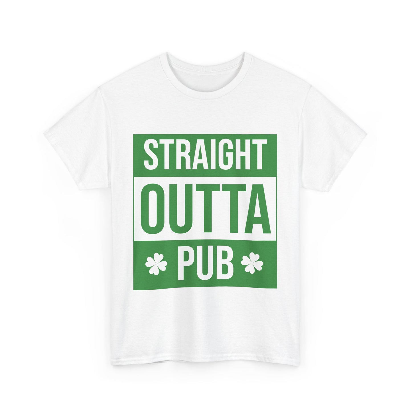 St. Patrick's Day Unisex Cotton Tee - Straight Outta Pub, Irish Party Shirt, Holiday Apparel, Fun T-Shirt, Pub Crawl Gear