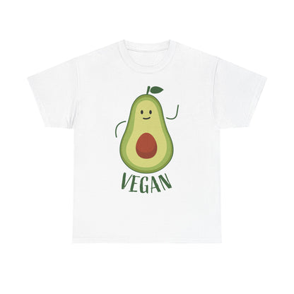 Cute Vegan Avocado Tee, Unisex T-Shirt, Plant-Based Lifestyle Shirt, Gifts for Vegans, Eco-Friendly Apparel