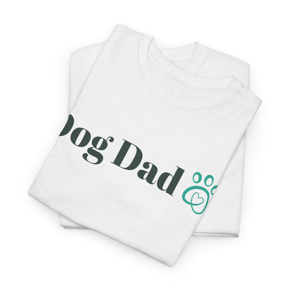 Dog Dad Unisex Heavy Cotton Tee, Gift for Dog Lovers, Pet Owner Apparel, Father's Day Gift, Casual Wear, Dog Enthusiast Shirt