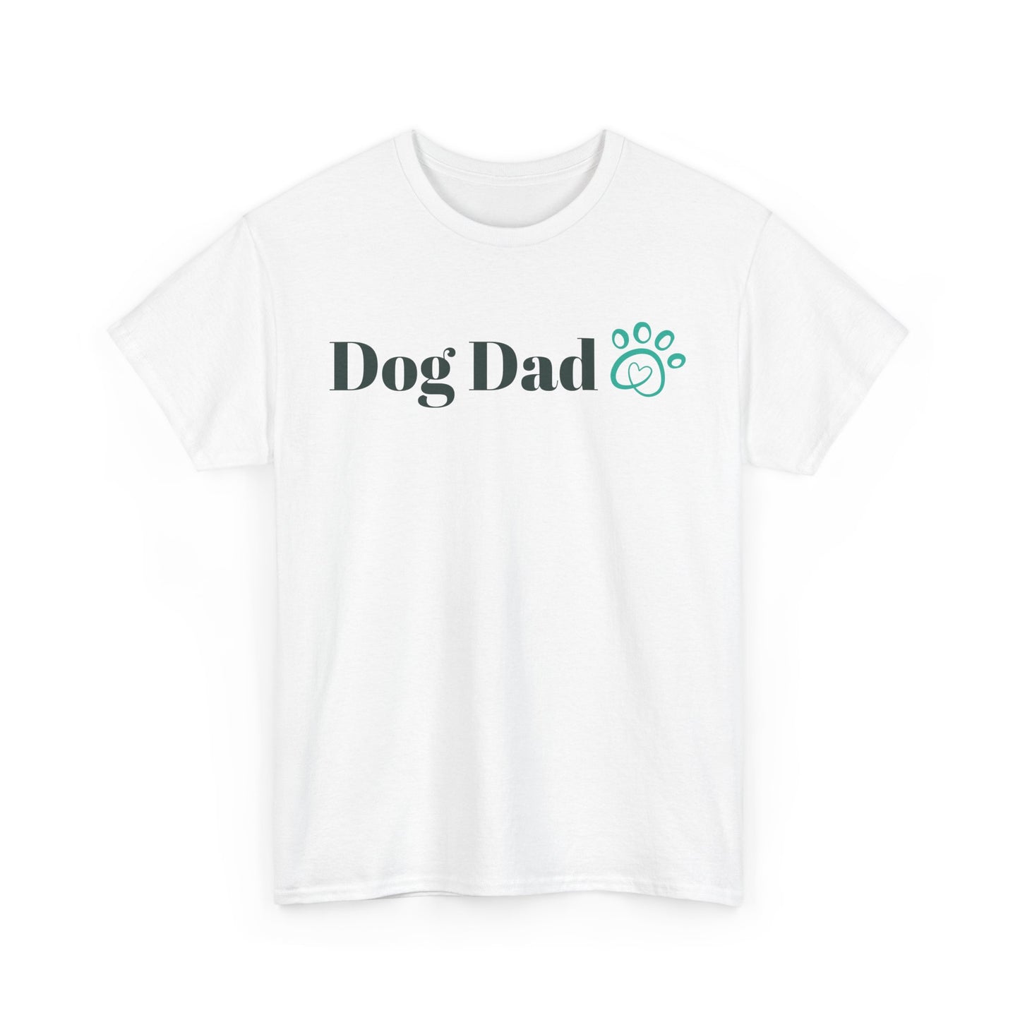 Dog Dad Unisex Heavy Cotton Tee, Gift for Dog Lovers, Pet Owner Apparel, Father's Day Gift, Casual Wear, Dog Enthusiast Shirt