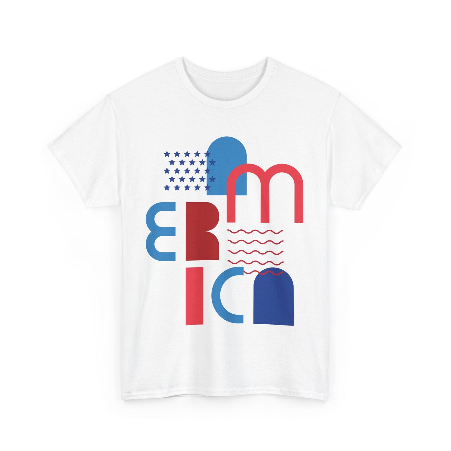 Bold Graphic Unisex Cotton Tee for Americans, Casual Everyday Wear, Patriotic Gift, Summer Festival Outfit, Unique Statement Top