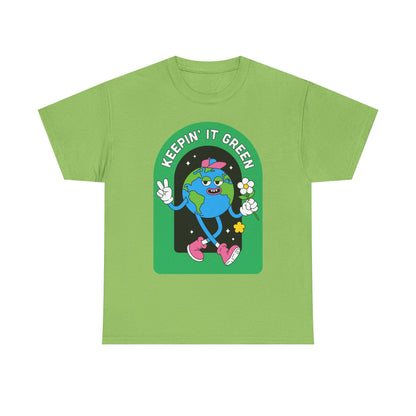 Eco-Friendly Unisex Tee - Keepin' it Green, Casual Wear, Environmentally Conscious Fashion, Gift for Eco Warriors, Everyday Comfort